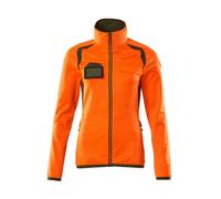Mascot Accelerate Safe Ladies Microfleece Jacket With Zipper (Hi-Vis Orange/moss Green) (Xxx Large)