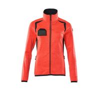 Mascot Accelerate Safe Ladies Microfleece Jacket With Zipper (Hi-Vis Red/dark Navy) (Large)