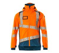Mascot Accelerate Safe Lightweight Lined Outer Shell Jacket (Hi-Vis Orange/dark Petroleum) (Small)