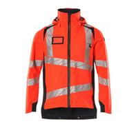 Mascot Accelerate Safe Lightweight Lined Outer Shell Jacket (Hi-Vis Red/dark Navy) (X Large)