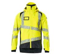 Mascot Accelerate Safe Lightweight Lined Outer Shell Jacket (Hi-Vis Yellow/dark Navy) (Small)