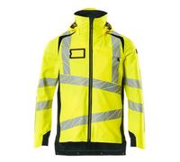 Mascot Accelerate Safe Lightweight Lined Outer Shell Jacket (Hi-Vis Yellow/dark Navy) (Small)