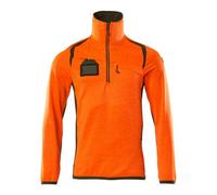 Mascot Accelerate Safe Microfleece Jacket With Half Zip (Hi-Vis Orange/moss Green) (X Large)