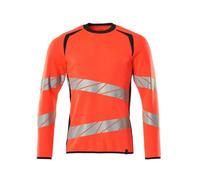 Mascot Accelerate Safe Modern Fit Sweatshirt (Hi-Vis Red/dark Navy) (Xxxxx Large)