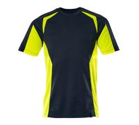 Mascot Accelerate Safe Modern Fit T-Shirt (Dark Navy/hi-Vis Yellow) (X Large)