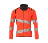Mascot Accelerate Safe Modern Fit Zippered Sweatshirt (Hi-Vis Red/dark Navy) (Xxx Large)