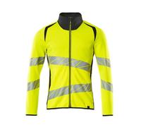 Mascot Accelerate Safe Modern Fit Zippered Sweatshirt (Hi-Vis Yellow/dark Navy) (Xx Large)
