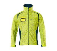Mascot Accelerate Safe Softshell Jacket With Reflectors (Hi-Vis Yellow/dark Petroleum) (X Large)