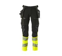 Mascot Accelerate Safe Trousers With Holster Pockets - Black/hi-Vis Yellow (35.5) (Leg Length - Regular)