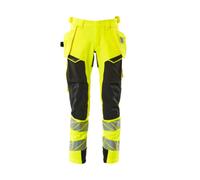 Mascot Accelerate Safe Trousers With Holster Pockets - Hi-Vis Yellow/black (31.5) (Leg Length - Long)