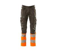 Mascot Accelerate Safe Trousers With Kneepad Pockets - Dark Anthracite/hi-Vis Orange ) (40.5) (Leg Length - Short)