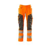 Mascot Accelerate Safe Trousers With Kneepad Pockets - Hi-Vis Orange/dark Anthracite (38.5) (Leg Length - Long)