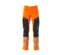 Mascot Accelerate Safe Trousers With Kneepad Pockets - Hi-Vis Orange/dark Navy (28.5) (Leg Length - Regular)