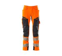 Mascot Accelerate Safe Trousers With Kneepad Pockets - Hi-Vis Orange/dark Navy (34.5) (Leg Length - Regular)