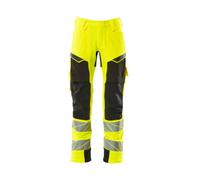 Mascot Accelerate Safe Trousers With Kneepad Pockets - Hi-Vis Yellow/black (42.5) (Leg Length - Regular)