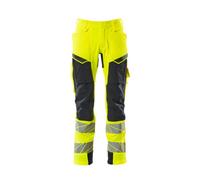 Mascot Accelerate Safe Trousers With Kneepad Pockets - Hi-Vis Yellow/dark Navy (33.5) (Leg Length - Short)