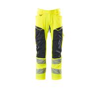 Mascot Accelerate Safe Trousers With Kneepad Pockets - Hi-Vis Yellow/dark Navy (36.5) (Leg Length - Regular)