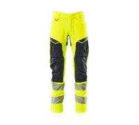 Mascot Accelerate Safe Trousers With Kneepad Pockets - Hi-Vis Yellow/dark Navy (42.5) (Leg Length - Long)