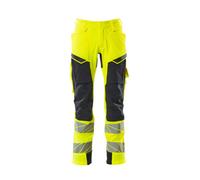 Mascot Accelerate Safe Trousers With Kneepad Pockets - Hi-Vis Yellow/dark Navy (44.5) (Leg Length - Regular)