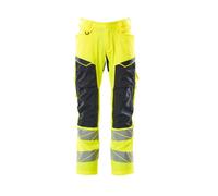 Mascot Accelerate Safe Trousers With Kneepad Pockets - Hi-Vis Yellow/dark Navy (52.5) (Leg Length - Regular)