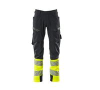 Mascot Workwear 19379 Accelerate Safe Trousers with thigh pockets Dark 38.5" 35"