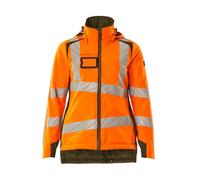 Mascot Accelerate Safe Winter Jacket For Ladies With Climascot (Hi-Vis Orange/moss Green) (X Small)