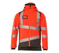 Mascot Accelerate Safe Winter Jacket With Climascot (Hi-Vis Red/dark Anthracite) (Large)