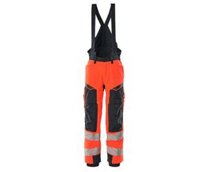 Mascot Accelerate Safe Winter Trousers With Kneepad Pockets (Hi-Vis Red/dark Navy) (Xxxx Large)