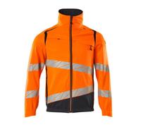 Mascot Accelerate Safe Work Jacket With Stretch Zones (Hi-Vis Orange/dark Navy) (X Large)