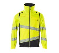 Mascot Accelerate Safe Work Jacket With Stretch Zones (Hi-Vis Yellow/dark Navy) (Xxxxx Large)