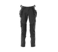 Mascot Accelerate Stretch Trousers With Holster Pockets (Black) (32.5) (Leg Length - Short)