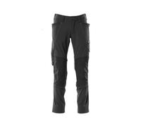 Mascot Accelerate Stretch Trousers With Kneepad Pockets - Black (32.5) (Leg Length - Long)