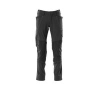 Mascot Accelerate Stretch Trousers With Kneepad Pockets - Black (32.5) (Leg Length - Short)