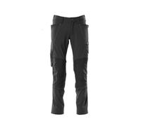 Mascot Accelerate Stretch Trousers With Kneepad Pockets - Black (42.5) (Leg Length - Long)