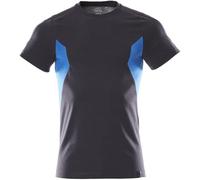 Mascot Accelerate Unisex Workwear Short Sleeve T-Shirt Black/Blue Size S M New