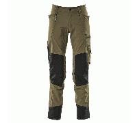 Mascot Advanced Stretch Trousers With Kneepad Pockets - Moss Green (30.5) (Leg Length - Regular)