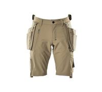 Mascot Advanced Craftsmen's Shorts With Detachable Holster Pockets - Light Khaki (32.5) (Leg Length - Regular)
