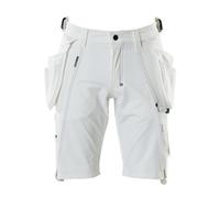 Mascot Advanced Craftsmen's Shorts With Detachable Holster Pockets - White (28.5) (Leg Length - Regular)