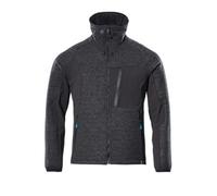 Mascot Black-Flecked/Black Knitted Jacket with Zipper - XL