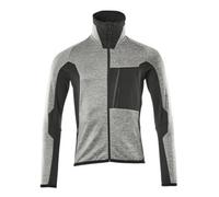Mascot Advanced Modern Fit Microfleece Jacket With Zipper (Grey-Flecked/black) (Xx Large)