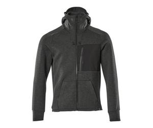 Mascot Advanced Modern Fit Zipper Hoodie (Black-Flecked/black) (X Small)