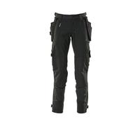 Mascot Black Trousers with Kneepad and Holster Pockets - 82C64 (L32W48.5)