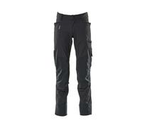 Mascot 17179-311-010-90C49 Trousers with Kneepad Pockets, Black/Blue, 90C49