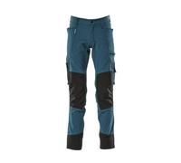 Mascot Advanced Stretch Trousers With Kneepad Pockets - Dark Petroleum (28) (Leg Length - Regular)