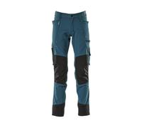 Mascot Advanced Stretch Trousers With Kneepad Pockets - Dark Petroleum (33.5) (Leg Length - Long)