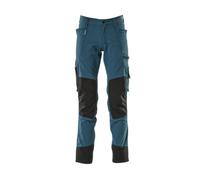 Mascot Advanced Stretch Trousers With Kneepad Pockets - Dark Petroleum (34.5) (Leg Length - Long)