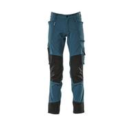 Mascot Advanced Stretch Trousers With Kneepad Pockets - Dark Petroleum (35.5) (Leg Length - Long)