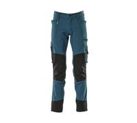 Mascot Advanced Stretch Trousers With Kneepad Pockets - Dark Petroleum (42.5) (Leg Length - Long)