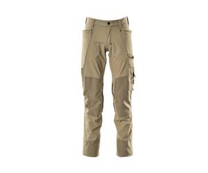 Mascot Advanced Stretch Trousers With Kneepad Pockets - Light Khaki (31.5) (Leg Length - Long)