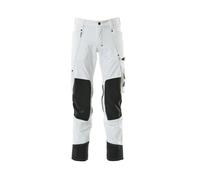 Mascot Advanced Stretch Trousers With Kneepad Pockets - White (34.5) (Leg Length - Regular)
